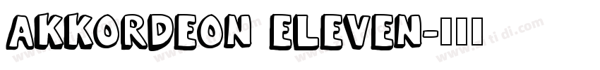 Akkordeon Eleven字体转换